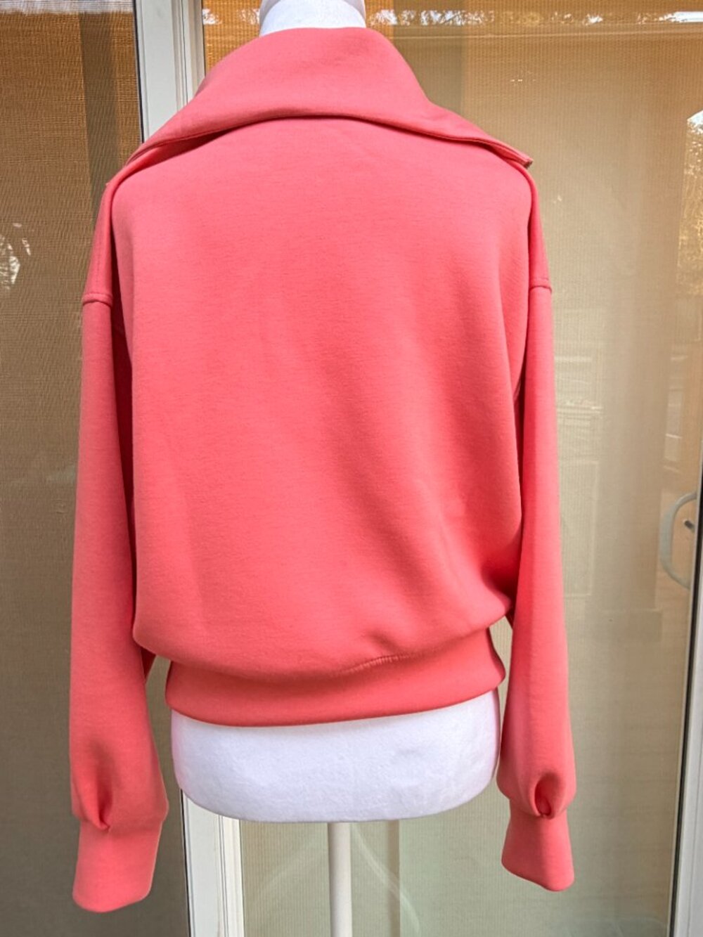 Old Navy Bounce Fleece Half-Zip Pullover Sweatshirt - XS - Coho Salmon / Coral - Picture 4 of 7